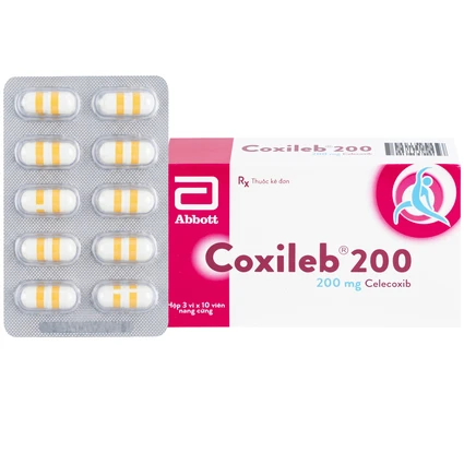 Viên nang cứng Coxileb 200 Glomed điều trị viêm khớp dạng thấp (3 vỉ x 10 viên)