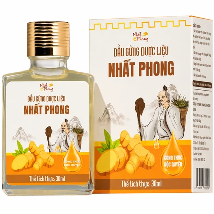 Dầu gừng thảo dược Nhất Phong giúp giảm đau cơ xương khớp (30ml)