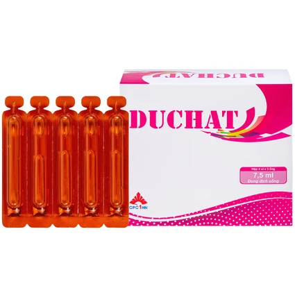 Dung dịch uống Duchat CPC1 dự phòng trường hợp thiếu Vitamin và Acid Amin (4 vỉ x 5 ống x 7.5ml)