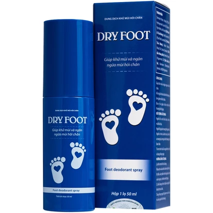 Dung dịch khử mùi Dry foot HGSG giúp khử mùi và ngăn ngừa hôi chân, nấm chân, giảm mồ hôi (50ml)