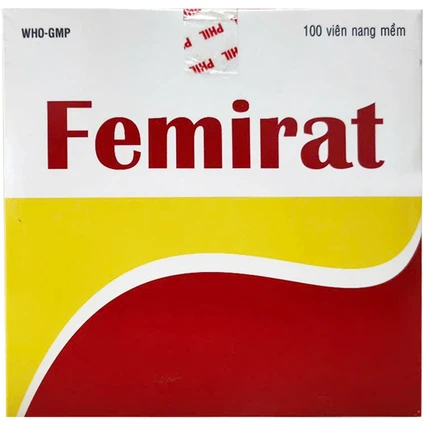 Thuốc Femirat dự phòng và điều trị thiếu sắt, acid folic (10 vỉ 10 viên)