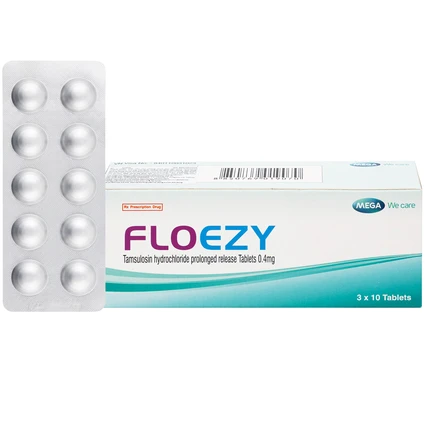 Thuốc Floezy 0.4mg MEGA We care điều trị triệu chứng của đường tiểu dưới (3 vỉ x 10 viên)