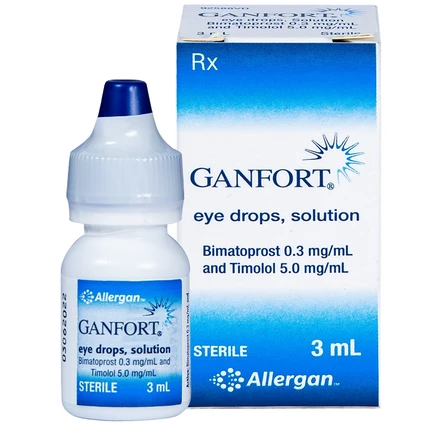Thuốc nhỏ mắt Ganfort Allergan điều trị Glaucoma góc mở, tăng nhãn áp (3ml)