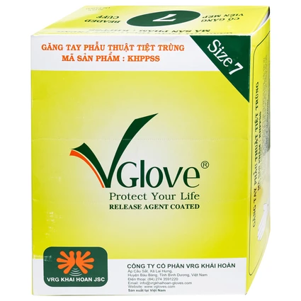Găng tay phẫu thuật 7 Vglove dùng trong quá trình khám, chẩn đoán điều trị và phẫu thuật