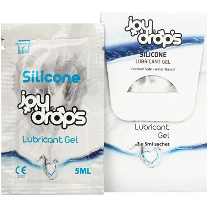 Gel Bôi Trơn Gốc Silicone Joydrops (3 gói x 5ml) Độ Trơn Bền Lâu, Dùng Cho Quan Hệ, Giảm Tình Trạng Khô Rát Nặng, Bảo Vệ Niêm Mạc