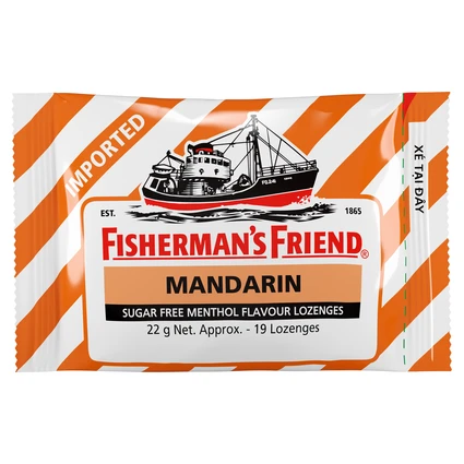 Kẹo Con Tàu Vị Quýt Fisherman's Friend 25g/22g