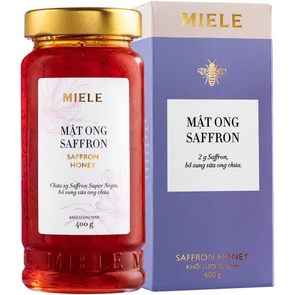 Mật ong saffron Miele (400g)