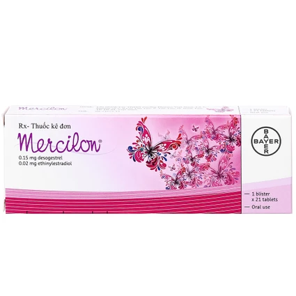 Thuốc tránh thai hằng ngày Mercilon 0.15mg (21 viên)