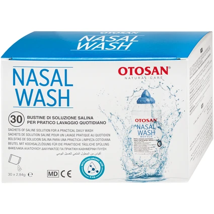 Muối rửa mũi xoang Otosan Nasal Wash (30 gói không kèm bình) làm sạch sâu, ngừa viêm xoang, viêm mũi