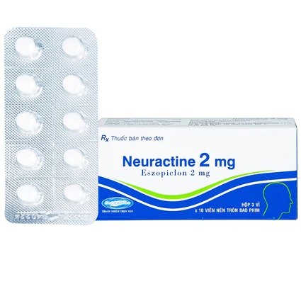 Thuốc Neuractine 2mg SaVi điều trị chứng mất ngủ (3 vỉ x 10 viên)
