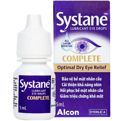 Nhỏ Mắt Systane Complete Alcon 5ml Giảm Kích Ứng, Khô Mắt, Bảo Vệ Và Phục Hồi Nhãn Cầu