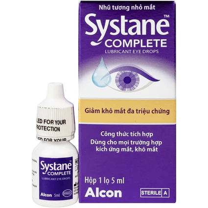 Nhỏ Mắt Systane Complete Alcon 5ml Giảm Kích Ứng, Khô Mắt, Bảo Vệ Và Phục Hồi Nhãn Cầu