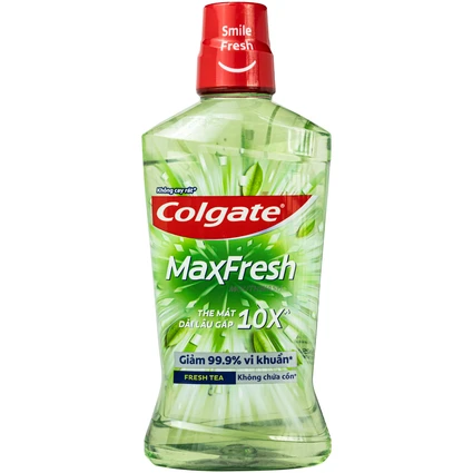Nước súc miệng Colgate MAXFRESH Trà Xanh 750ml