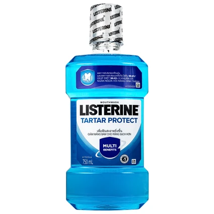 Nước súc miệng giảm mảng bám Listerine Tartar Protection 750ml