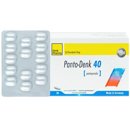 Viên nén Panto-Denk 40 điều trị loét tá tràng, loét dạ dày (2 vỉ x 14 viên)