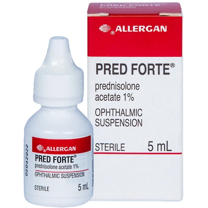Hỗn dịch nhỏ mắt Pred Forte Allergan điều trị các chứng viêm đáp ứng với steroid (5ml)