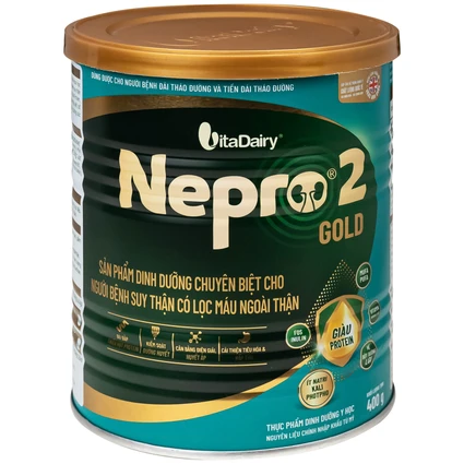 Sữa bổ sung dinh dưỡng người bệnh suy thận Nepro 2 Gold (400g)