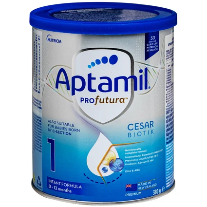 Sữa dinh dưỡng công thức cho trẻ 0-12 tháng tuổi Aptamil Profutura Cesarbiotik 1 Infant Formula Danone (380g)