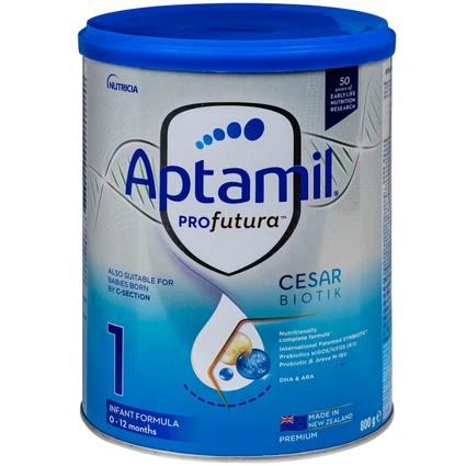 Sữa dinh dưỡng công thức cho trẻ 0-12 tháng tuổi Aptamil Profutura Cesarbiotik 1 Infant Formula Danone (800g)