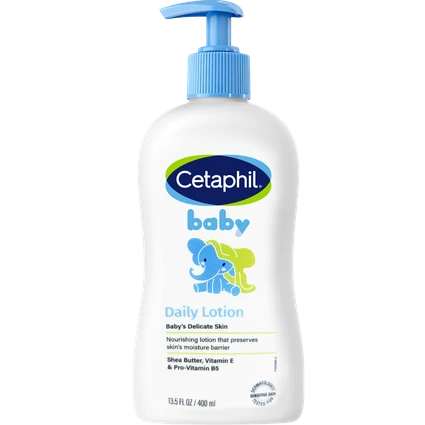 Sữa dưỡng ẩm toàn thân cho bé Cetaphil Baby Daily Lotion Face and Body làm mềm da, không gây kích ứng da (400ml)