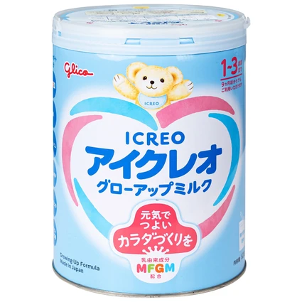 Sữa hỗ trợ đề kháng và tiêu hóa cho trẻ 1-3 tuổi Icreo Grow-up Milk Glico (820g)