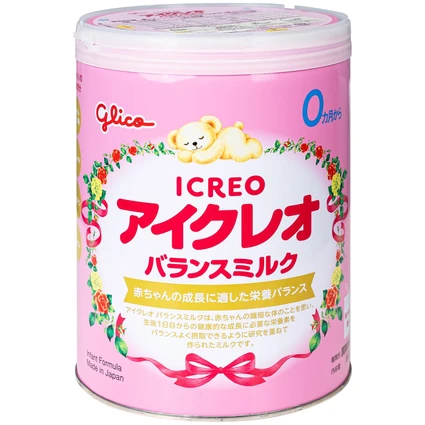 Sữa hỗ trợ hệ miễn dịch và tiêu hóa khỏe mạnh cho trẻ từ 0 tháng tuổi Icreo Balance Milk Glico (800g)