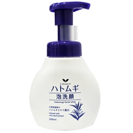 Sữa rửa mặt tạo bọt S Select Hatomugi Facial Whip làm sạch, dưỡng ẩm (200ml)