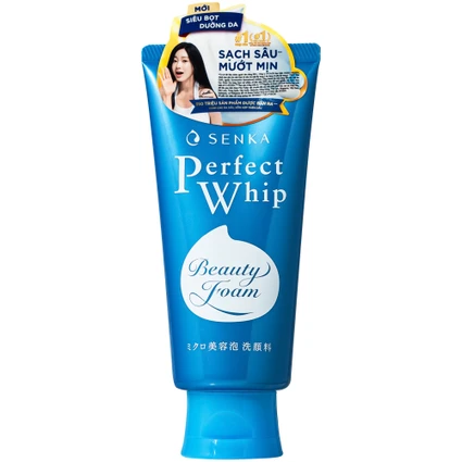 Sữa rửa mặt tạo bọt Senka Perfect Whip FA làm sạch sâu, dưỡng ẩm da (120g)