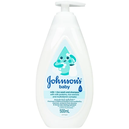 Sữa tắm chứa sữa và gạo Johnson's Baby 500ml