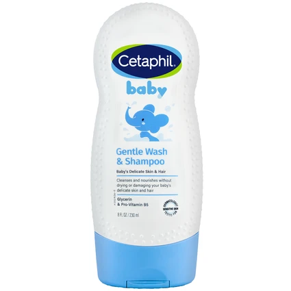 Sữa tắm gội em bé Cetaphil Baby Gentle Wash and Shampoo Hair and Body làm dịu da, không gây kích ứng (230ml)