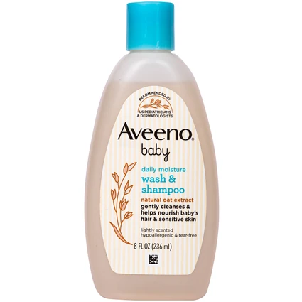 Sữa tắm gội cho bé Aveeno baby daily moisture wash & shampoo 236ml