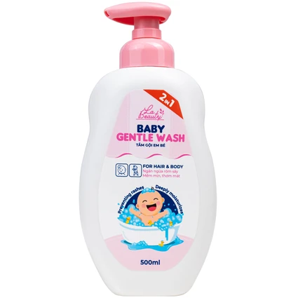 Sữa tắm gội em bé Gentle Wash 500ml La Beauty giảm và ngăn ngừa rôm sảy, hăm da