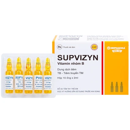 Dung dịch tiêm Supvizyn HDpharma dự phòng và điều trị thiếu các Vitamin nhóm B (10 ống)