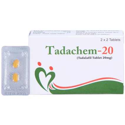 Thuốc Tadachem-20 Aurochem điều trị rối loạn cương dương (2 vỉ x 2 viên)