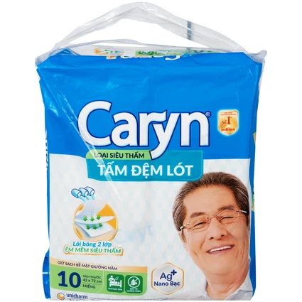 Tấm đệm lót người lớn Caryn siêu thấm size L10 - 42 x 72cm (10 miếng)