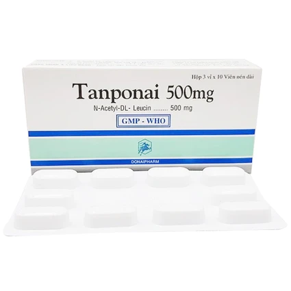 Thuốc Tanponai 500mg Donaipharm điều trị triệu chứng các cơn chóng mặt (3 vỉ x 10 viên)