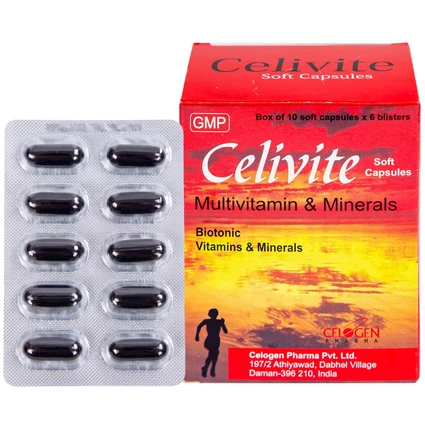 Thuốc Celivite Celogen Pharma bổ sung vitamin và khoáng chất (6 vỉ x 10 viên)