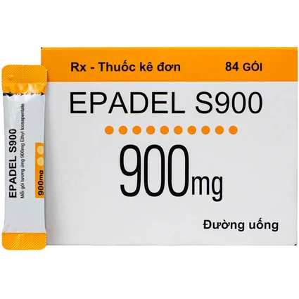 Thuốc Epadel 900mg Catalent điều trị tăng lipid máu (mỡ máu) và xơ vữa động mạch (84 gói)
