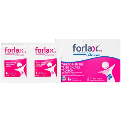 Thuốc Forlax 4g kids Ipsen điều trị triệu chứng táo bón ở trẻ em (20 gói)