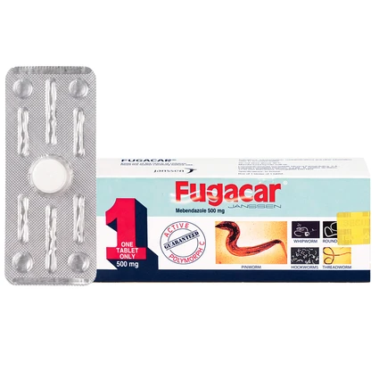Thuốc Fugacar 500mg Janssen điều trị nhiễm giun (1 viên)