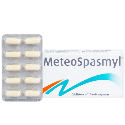 Thuốc Meteospasmyl Mayoly Spindler điều trị các rối loạn đường ruột (2 vỉ x 10 viên)