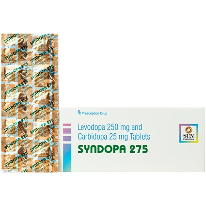 Thuốc Syndopa 275 Sun Pharma điều trị triệu chứng bệnh Parkinson (5 vỉ x 10 viên)