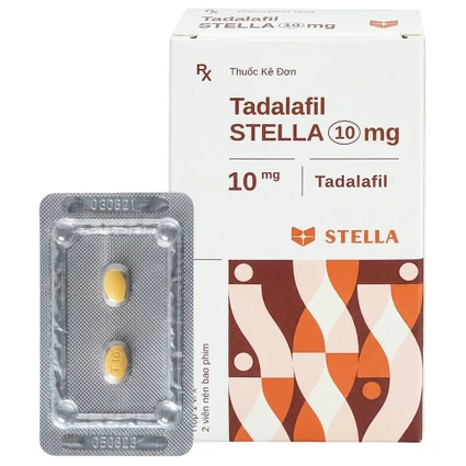 Thuốc Tadalafil Stella 10mg điều trị rối loạn cương dương (1 vỉ x 2 viên)