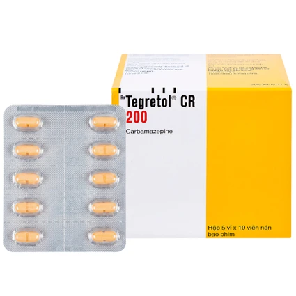 Thuốc Tegretol CR 200 điều trị bệnh động kinh (5 vỉ x 10 viên)