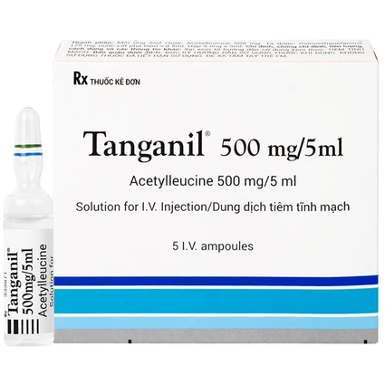 Thuốc tiêm Tanganil 500mg/5ml Pierre Fabre điều trị triệu chứng các cơn chóng mặt (1 vỉ x 5 ống x 25ml) 