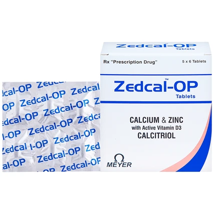 Thuốc Zedcal-OP Meyer điều trị loãng xương (5 vỉ x 6 viên)