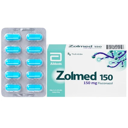 Thuốc Zolmed 150 Abbott điều trị các bệnh nhiễm nấm, dự phòng nhiễm nấm (1 vỉ x 10 viên)
