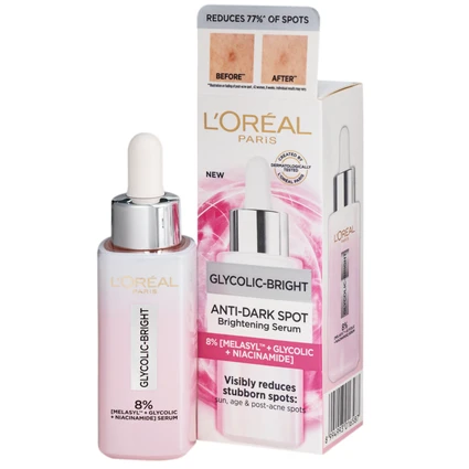 Tinh chất dưỡng sáng da giảm thâm mụn L'Oréal Glycolic Bright (30ml)