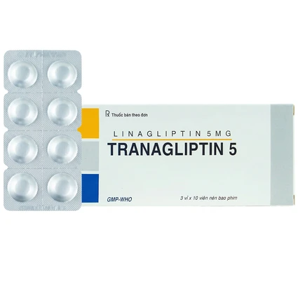 Thuốc Tranagliptin 5 Tipharco điều trị đái tháo đường típ 2 (3 vỉ x 10 viên)