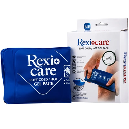 Túi chườm nóng, lạnh Rexicare gel (28.5x11.5cm) Làm giảm co thắt cơ, đau, sưng phù, bầm máy sau chấn thương, thủ thuật nha khoa, côn trùng cắn